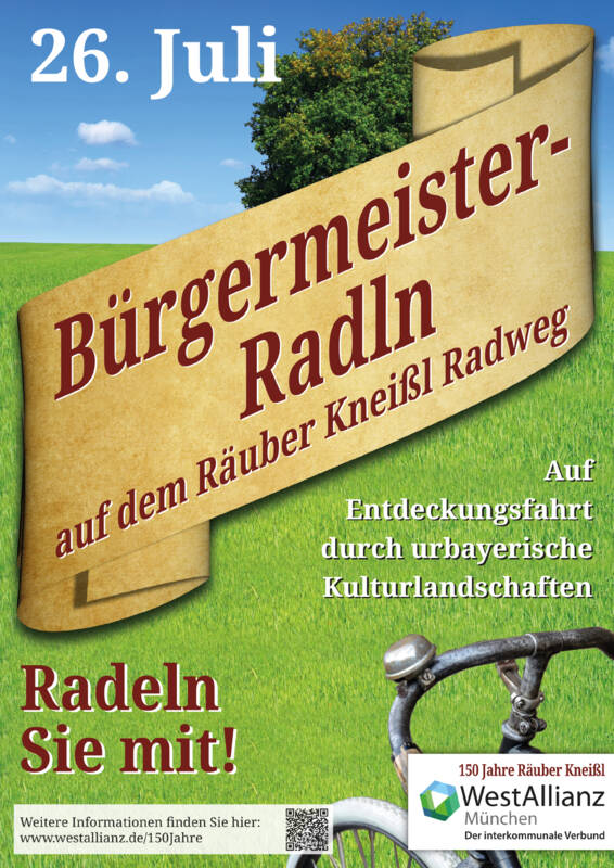 Bürgermeister-Radln im Räuber-Kneißl-Jubiläumsjahr der WestAllianz