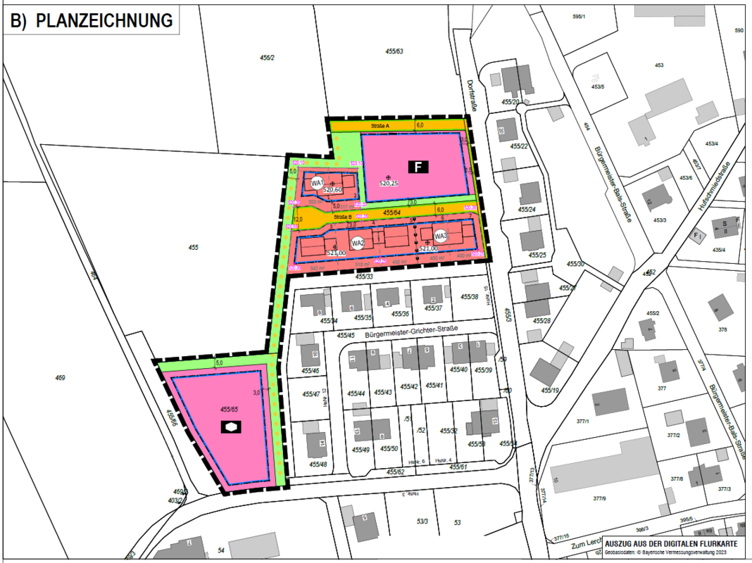 Malching West Planzeichnung